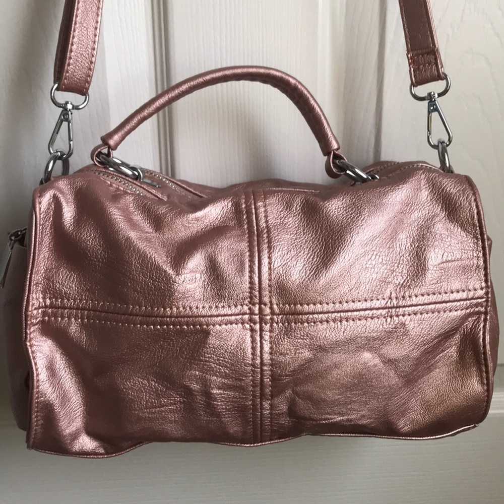 Rose gold crossbody bag